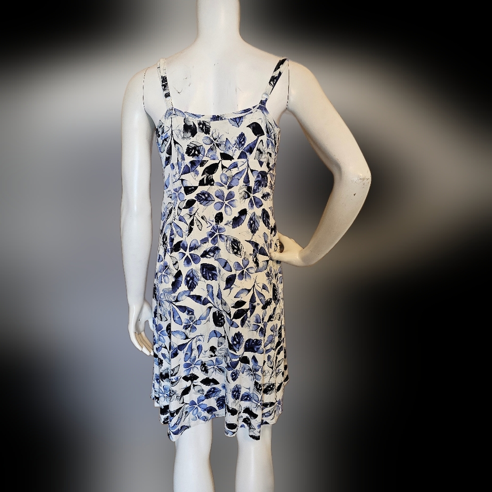 💙 104. Denver Hayes Size L Floral Dress With Bra - Picture 2 of 2